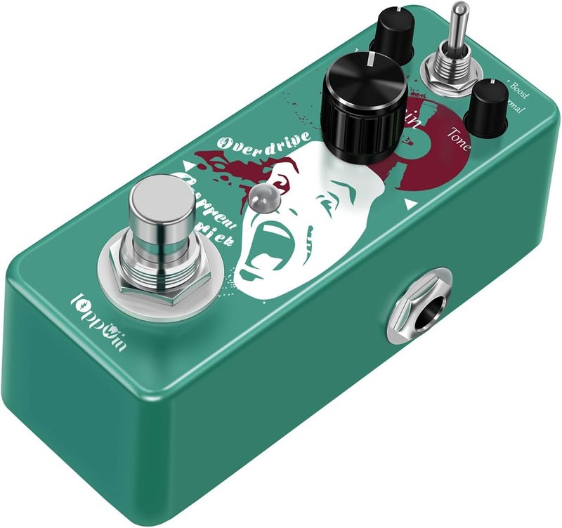 IOppWin Greenizer Dist Tube-Style Distortion Pedal - Dual Mode (Normal/Boost) Hyper-Realistic Guitar Effects w/True Bypass, Metal Housing, Compact Design for Rock/Metal/Blues - Image 2